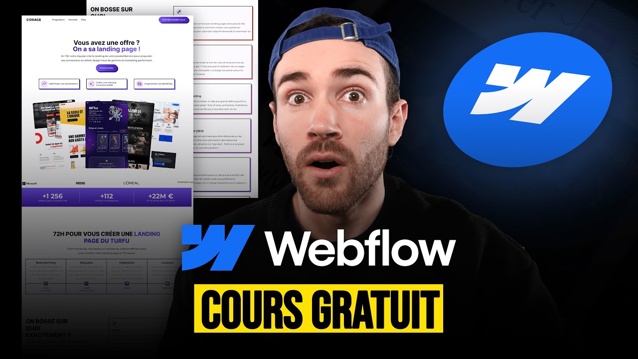 Créer un site web professionnel et design sans coder - Tutoriel Webflow ...