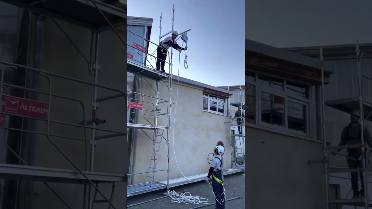 Une poulie avec sécurité