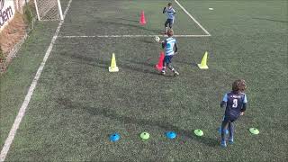 Youth warm up passing skipping coordination and agility drill #soccer #futbol #futebol #drill #u10 