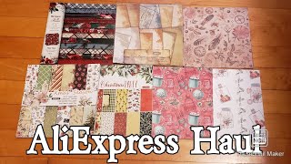 AliExpress 6"X6" Patterned Paper Packs for Card Making, Scrapbooking, Journals, etc. | Christmas