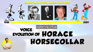 Voice Evolution Of Horace Horsecollar Over 91 Years Cartoon Evolution
