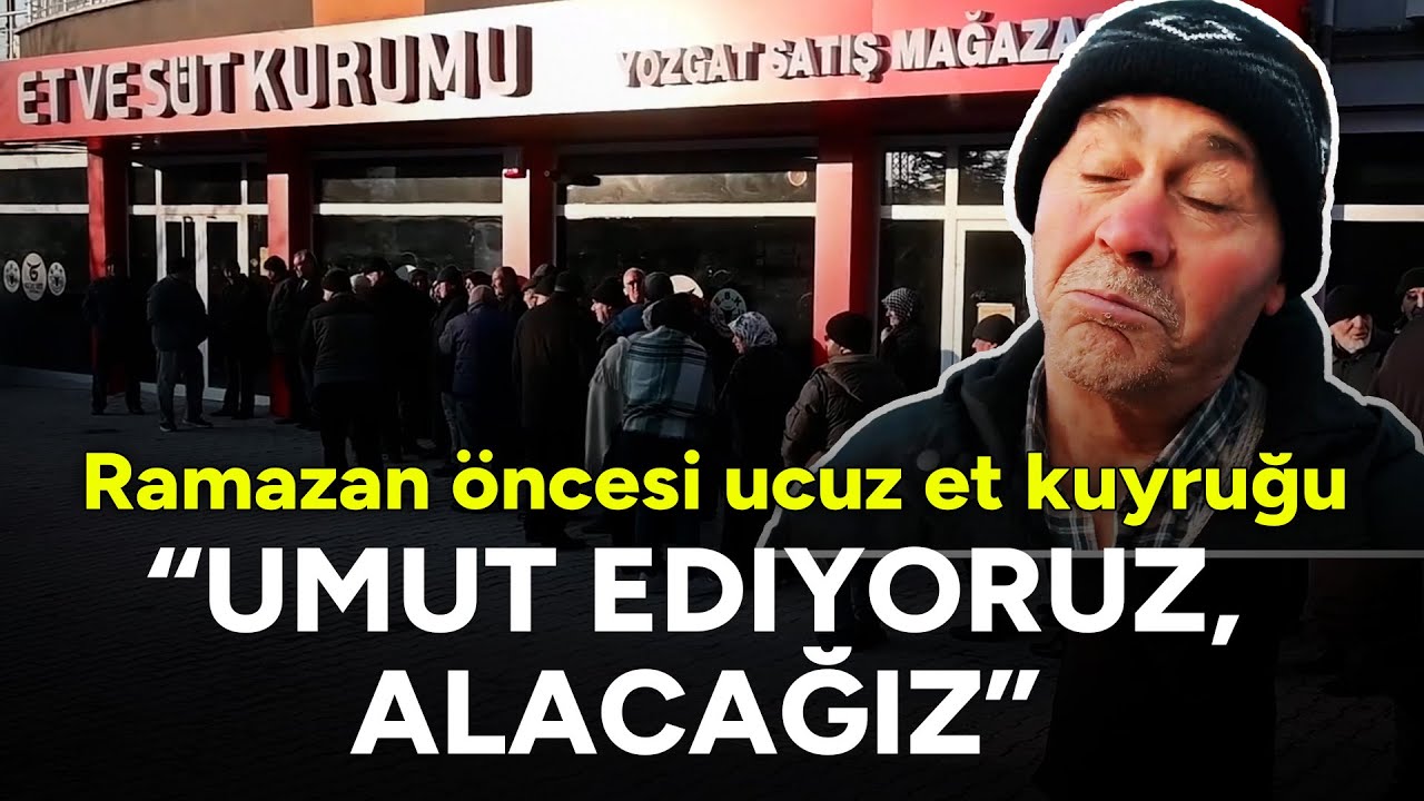 Ramazan öncesi ucuz et kuyruğu: 'Umut ediyoruz, alacağız'