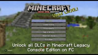 How to unlock ALL DLCs in Minecraft Legacy Console Edition on PC (Windows) *LINK IN DESCRIPTION*