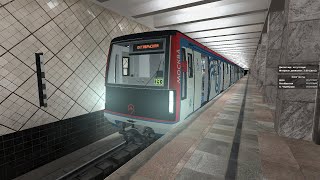 На юбилейном в окрасе Москвы 2017 на КРЛ #metrostroi