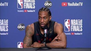 Kawhi Leonard Full Interview - Game 2 Preview | 2019 NBA Finals Media Availability