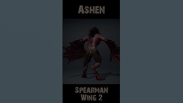 Ashen Spearman Wing2 360 #character #rogerkint #3d #animation #gaming #unity #unreal #ashen