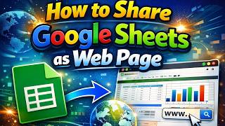 How To Share Google Sheets As Web Page