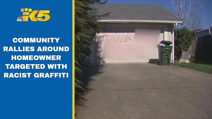 Community rallies around homeowner targeted with racist graffiti