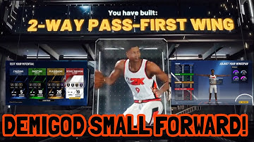 DEMIGOD 2-WAY PASS-FIRST WING BUILD TUTORIAL NBA 2K21! THE MOST UNIQUE BUILD NBA 2K21! UNSTOPPABLE!!