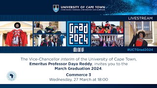 Faculty of Commerce Graduation Ceremony 3 – 27 March 2024 by University of Cape Town South Africa 923 views 1 month ago 1 hour, 16 minutes