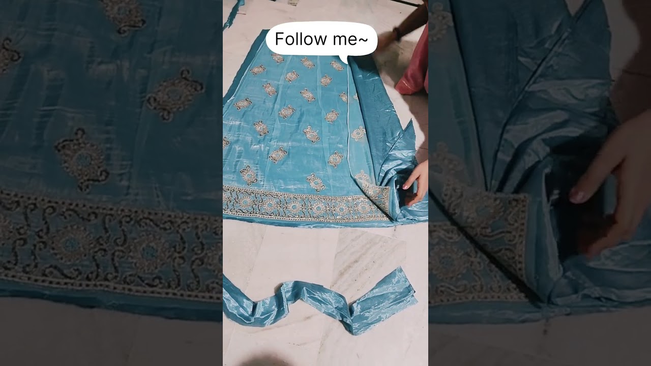 अमराई प्योर पोशाक में दो कली वाला अस्तर लगाने का आसान तरीका 