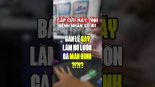 Cấp cứu laptop bệnh nhân số #1: Bản lề gãy làm hư luôn cả màn hình!