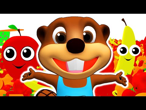 SUPER CIRCUS 3D Fruit Smash + More | Learn Colors, Fruits, ABCs with Busy Beavers