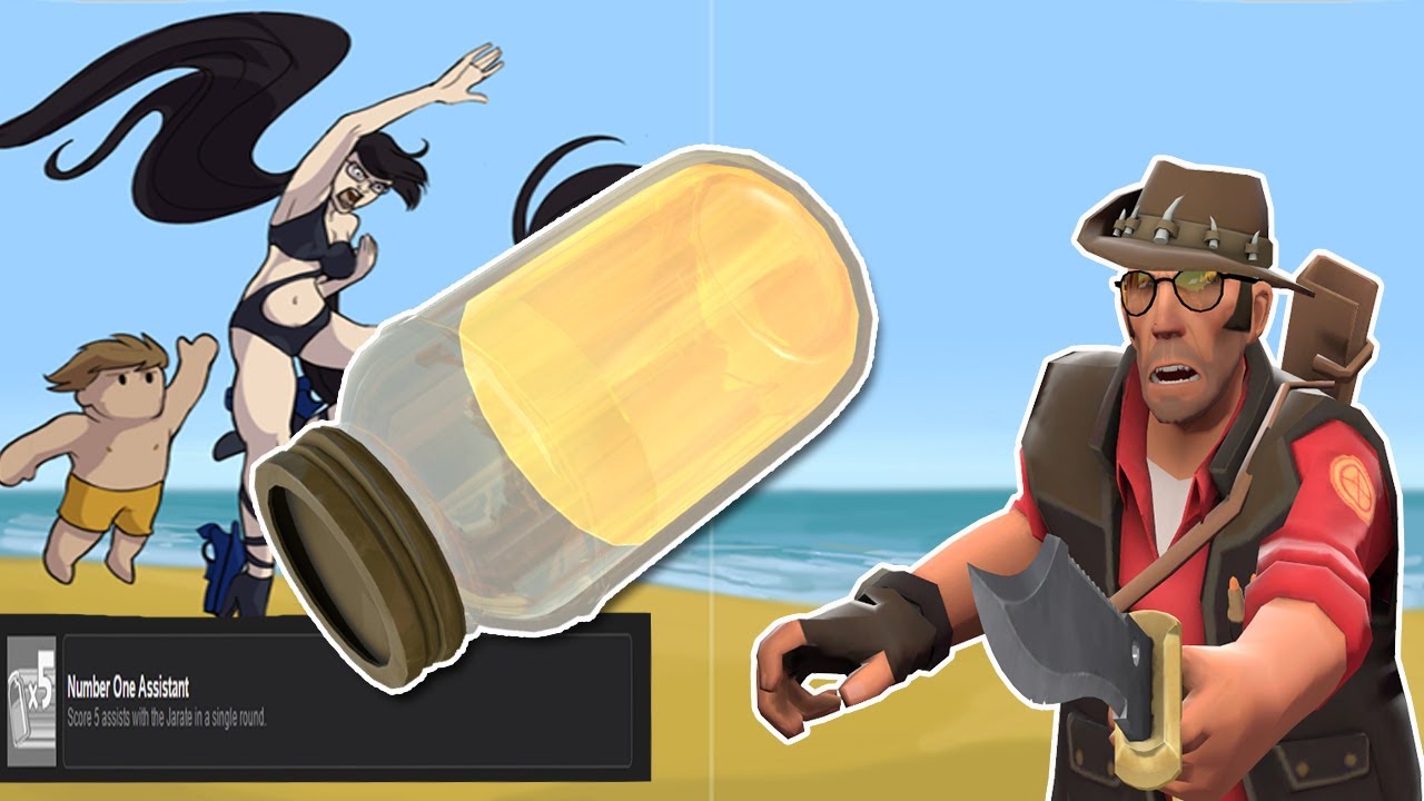 TF2: New Zealand Man Throws Bottled Waste on People for Stickers!
