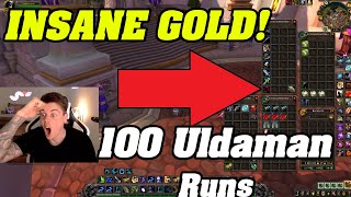 THIS IS INSANE GOLD!! Loot From 100 Uldaman Runs