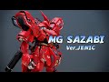 Gunpla  mg sazabi verjenic  custom build finish