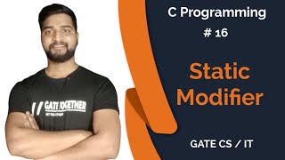 Static | Variable Modifiers | C Programming | Gate CSE
