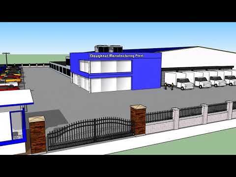 Doughnut Manufacturing Plant(Sketchup)