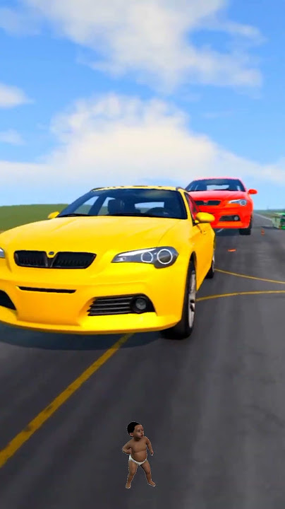Mobil vs Giant Pit_3 #dj #djremix #djviral #automobile #beamngdrive #simulator
