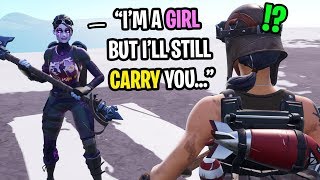 So I met a famous GIRL streamer in Fortnite random duos and THIS happened...