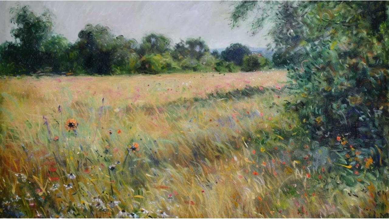 Vintage Landscape Free Tv Art Wallpaper Screensaver Decor Samsung Oil Painting Digital Wildflower