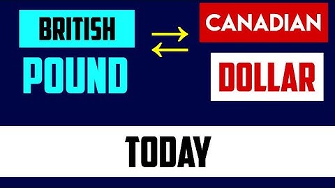 TODAY 1 GBP to CAD - Convert British Pounds to Canadian Dollars Currency Exchange Rates 25 JULY 2024