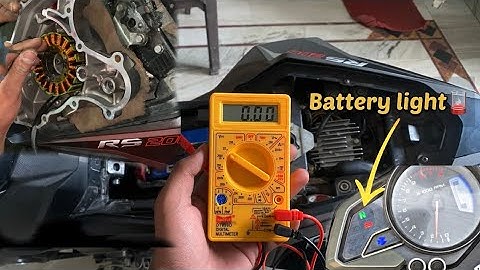 Pulsar rs200 charging problem || ns200 battery light || #muzaffarnagar  #india #rs200