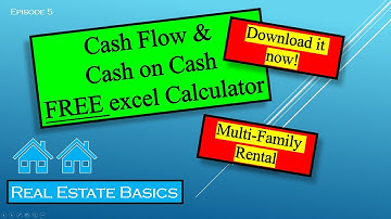 Cash Flow/Cash on Cash ROI Excel Calculator (Multi-Family) (rev 1.0)