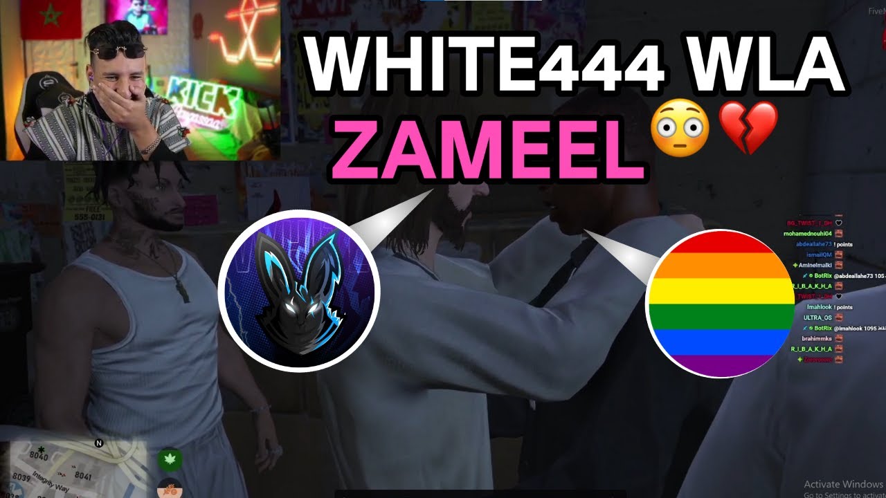 عودة white 444الى لعب GTA RP (وايت ملون 🏳‍🌈)😂😂 parte 1