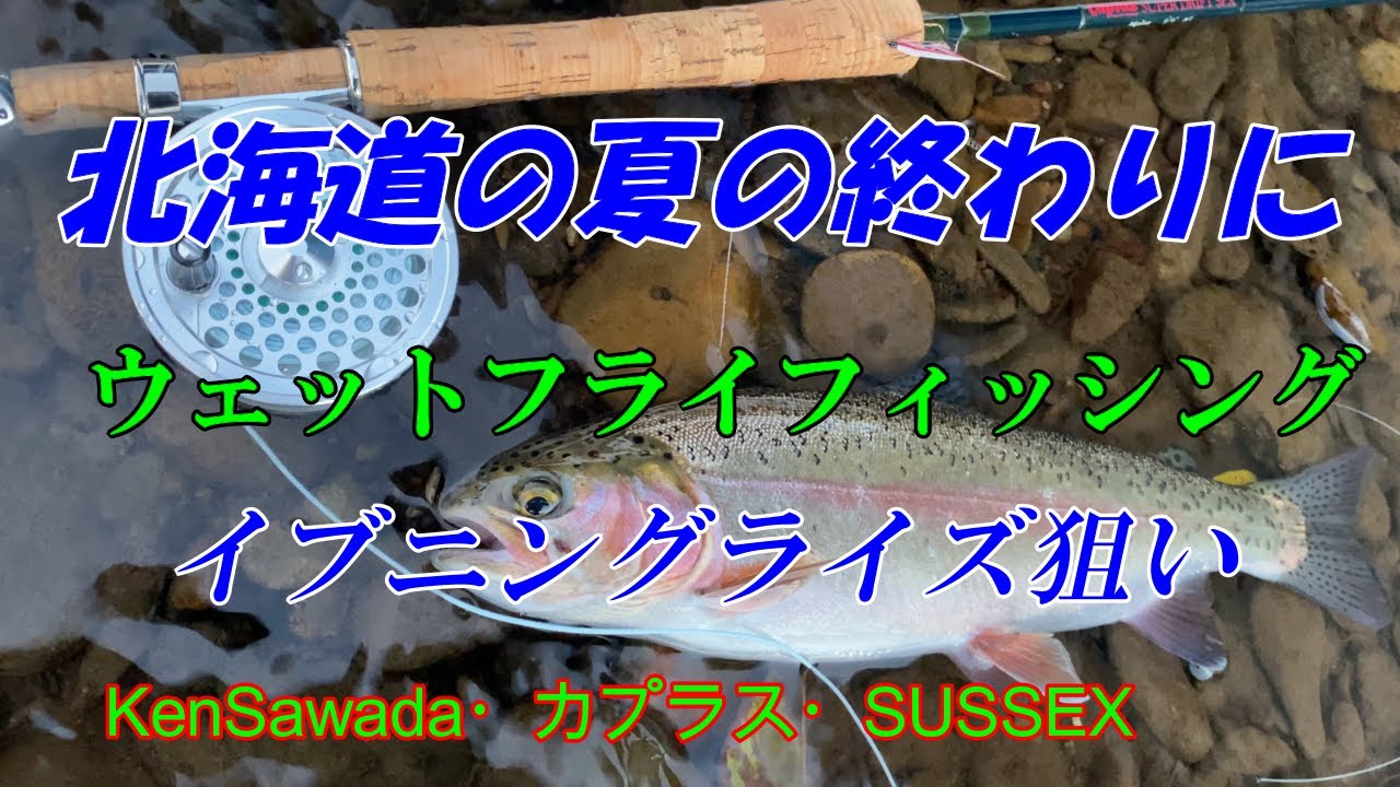 フライ編【ウェットフライフィッシング4】ダウン&アクロスで北海道イブニングライズ狙い