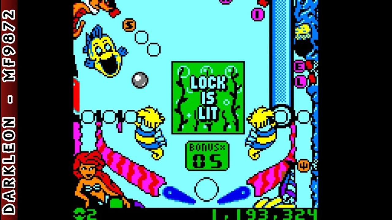 Game Boy Color - Disney's The Little Mermaid II - Pinball Frenzy © 2000 Nintendo - Gameplay
