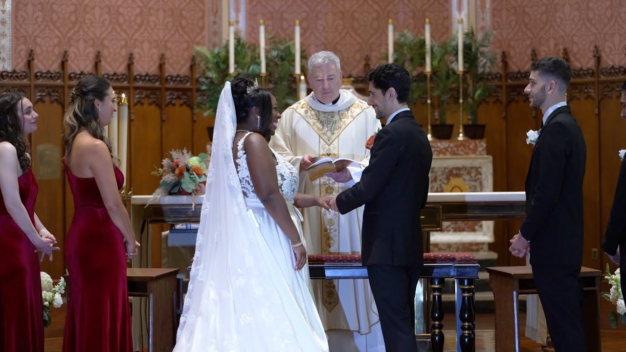 Wedding Ceremony at St. Mary's Catholic Church in New Haven, CT! 9-1-23