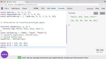 Rest and Spread | Keeping Up With the Javascripts (JS ES6)