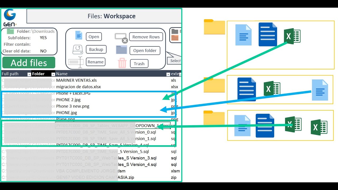 EXCEL FILES WORKSPACE - YouTube
