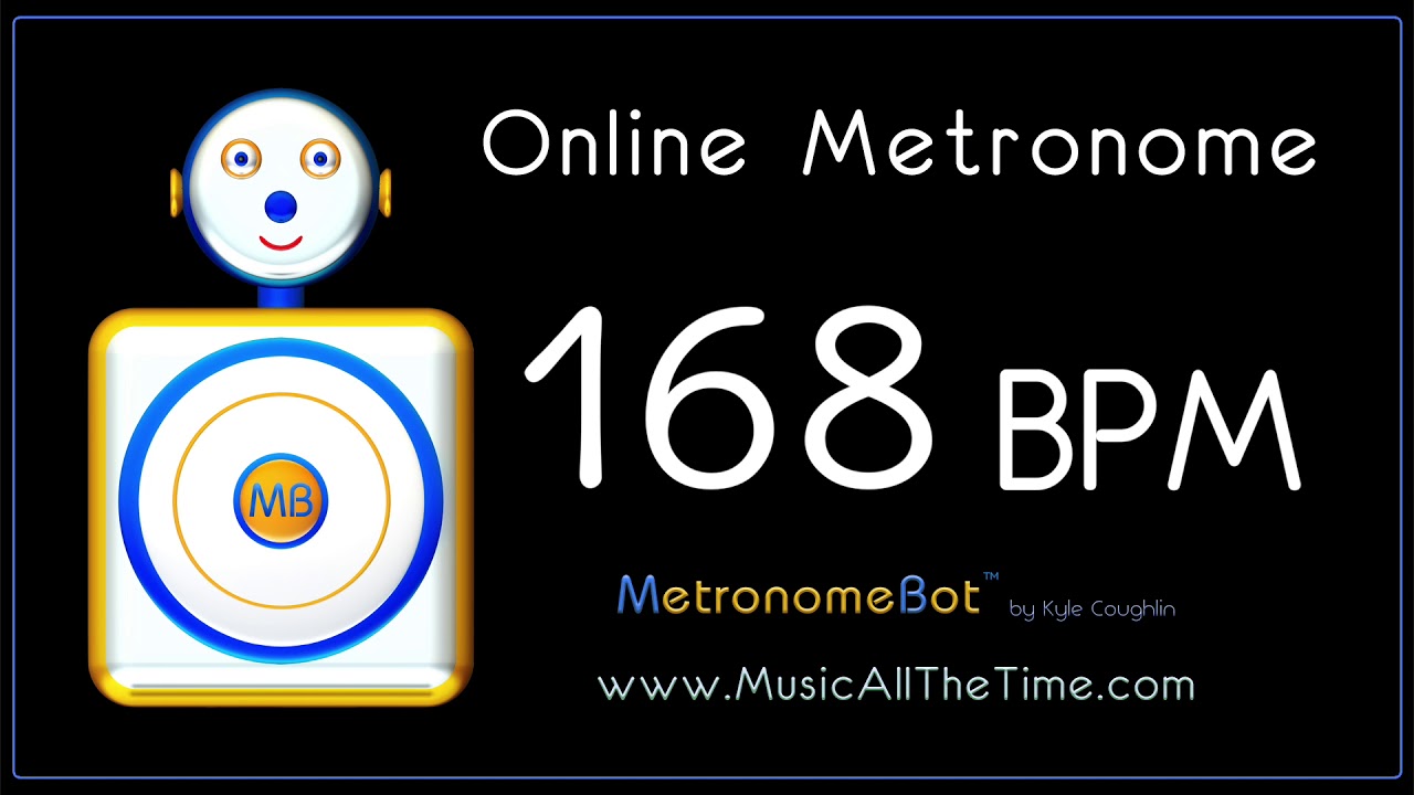 Online Metronome at 168 Beats Per Minute