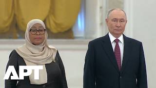 Putin Meets Tanzanias President Samia Suluhu Hassan In Moscow During 1st Russia Visit  Apt