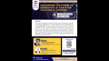 UNLEASHING THE POWER OF GENERATIVE AI TOOLS FOR TEACHING & LEARNING