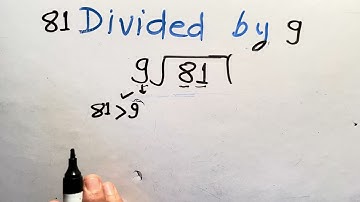 81 Divided By 9 | 9 Ka bhag By Surendra Khilery | bhag karna kaise sikhe