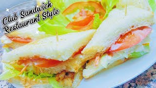 Club Sandwich Recipe/How To Make Club Sandwich/Restaurant Style Club Sandwich Spicy Kitchen Style