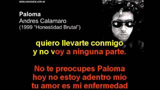 Video thumbnail of "Andres Calamaro - Paloma - Karaoke"