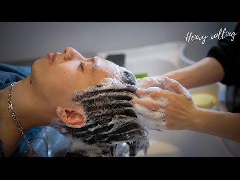 Asmr Scalp Scratching, Hair Shampoo and Head Massage at Tuan Coi Hair Salon