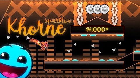{Old Video} 14,000 Stars! | Khorne [Easy] by sparktwo (3 Coins) - Geometry Dash