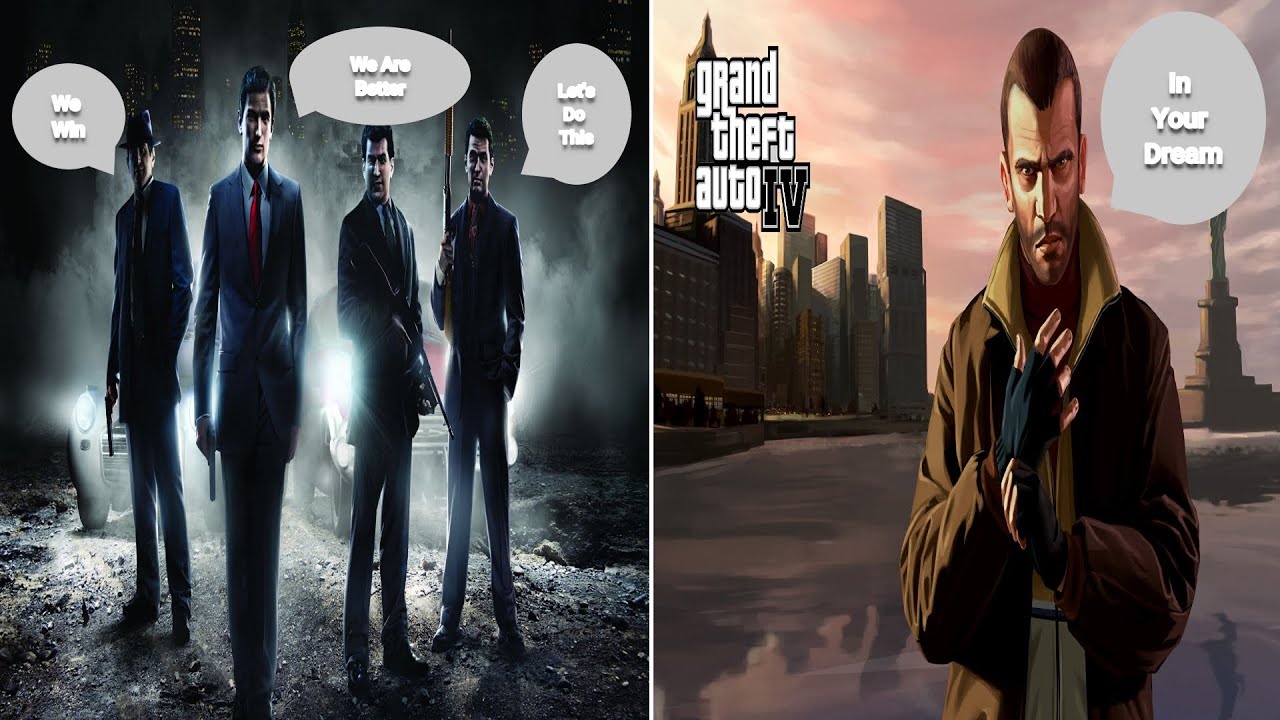 GTA IV Vs Mafia II | Full Side By Side Comparison | 5Min''Benchmarks''