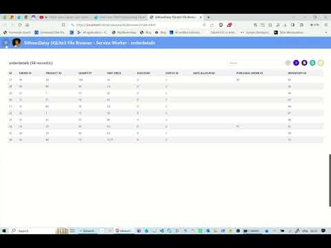 SithasoDaisy Northwind Traders SQLite3 File Browser using Service Workers
