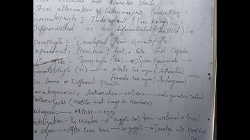 Alternation of generation in bryophytes