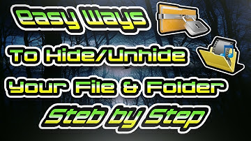 How To Unhide Hidden Folders And File Windows XP/7/8/10 Steb By Step