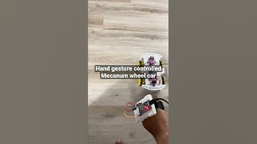 Hand gesture controlled mecanum wheel car | esp32 #shorts