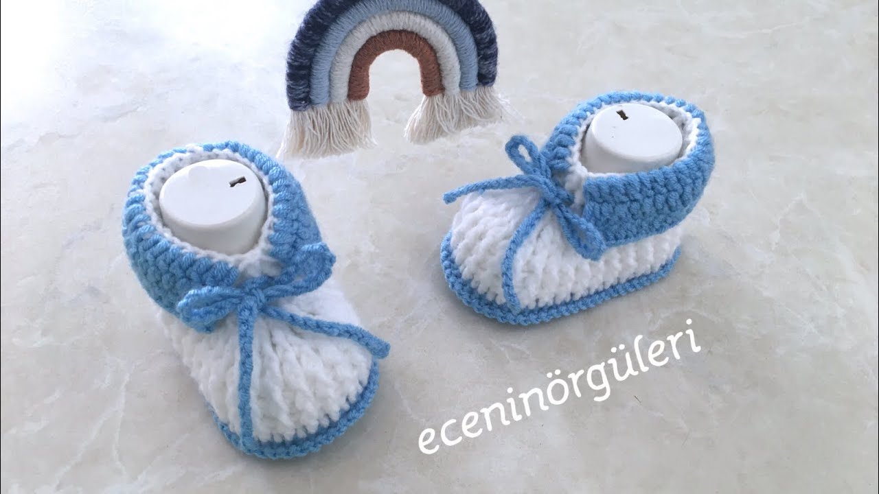 Erkek Ve Kiz Bebekler Icin Kolay Ve Sik Tig Isi Bebek Patigi 3 6 Ay Bebek Icin Youtube Tig Isleri Patikler Baby Knitting Patterns