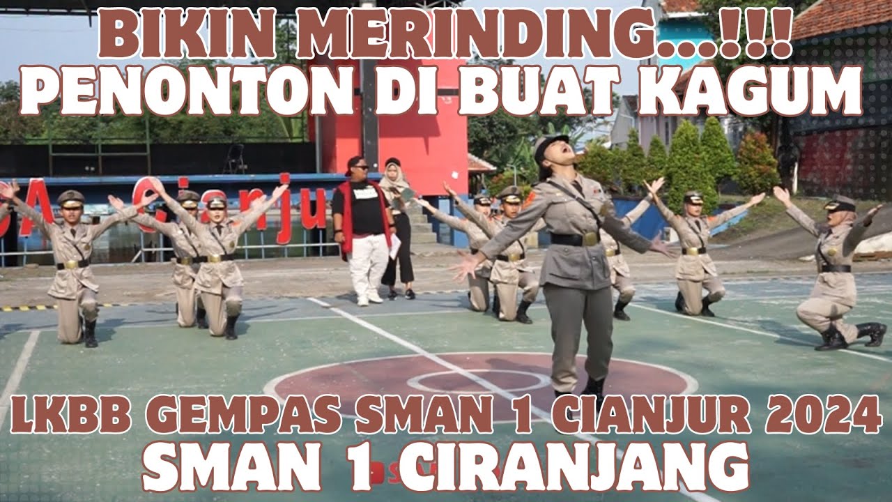 KEREN BANGET...!!! 😍😍 VARIASI FORMASI PASKIBRA SMAN 1 CIRANJANG DI LKBB GEMPAS SMAN 1 CIANJUR