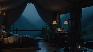 Gentle Rain in Luxury Safari Tent Night 🌧️ 3 Hours Glamping White Noise for Deep Sleep screenshot 4